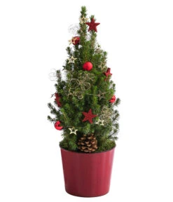 Geschmückter Weihnachtsbaum Antik