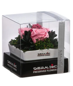 Dehner Keramik-Schale Mit Longlife-Rose Zina, Ca. B9,5/H6 Cm -Gartenbedarf Verkäufe 2024 6380927 WE FS 002 LLSchaleZinaROSA