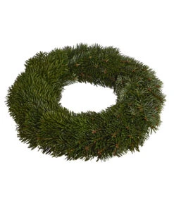 Dehner Premium Adventskranz Aus Bio-Nordmann-Tanne, Flach