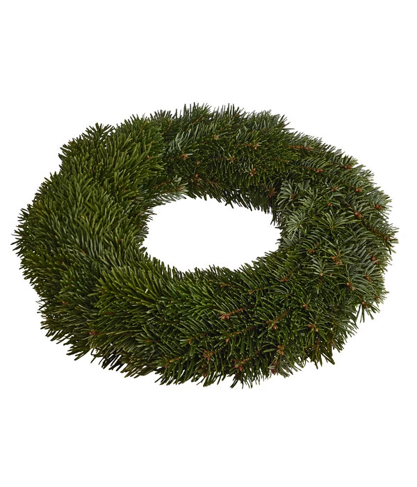 Dehner Premium Adventskranz Aus Bio-Nordmann-Tanne, Flach 3 Dehner Premium Adventskranz Aus Bio-Nordmann-Tanne, Flach