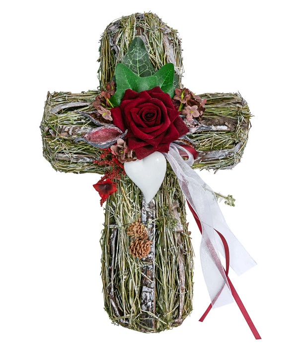 Grabgesteck Perth, Kreuzförmig, Ca. B24/H12/T34 Cm 3 Grabgesteck Perth, Kreuzförmig, Ca. B24/H12/T34 Cm