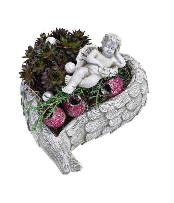 Grabgesteck In Erinnerung, Herzförmig, Ca. B20/H15/T15 Cm 3 Grabgesteck In Erinnerung, Herzförmig, Ca. B20/H15/T15 Cm