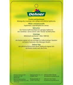 Herbstapfel 'Elstar' -Gartenbedarf Verkäufe 2024 7639164 HerbstapfelElstar Etikett 2