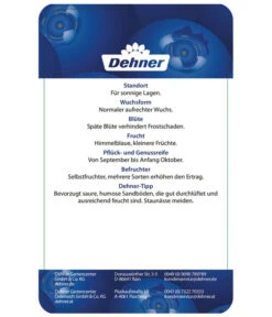 Heidelbeere 'Elliot' -Gartenbedarf Verkäufe 2024 7665227 HeidelbeereElliot Etikett 2