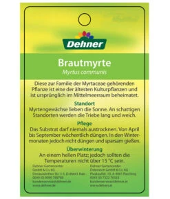 Brautmyrte, Busch 11 Brautmyrte, Busch -Gartenbedarf Verkäufe 2024 8590267 BrautmyrtheEtikett2