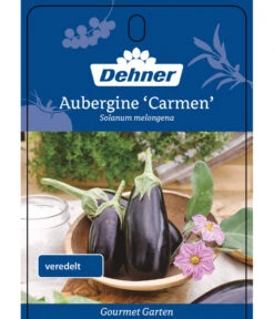 Dehner Gourmet Garten Aubergine, Veredelt 10 Dehner Gourmet Garten Aubergine, Veredelt -Gartenbedarf Verkäufe 2024 8830051 GGAubergineCarmen Etikett 1